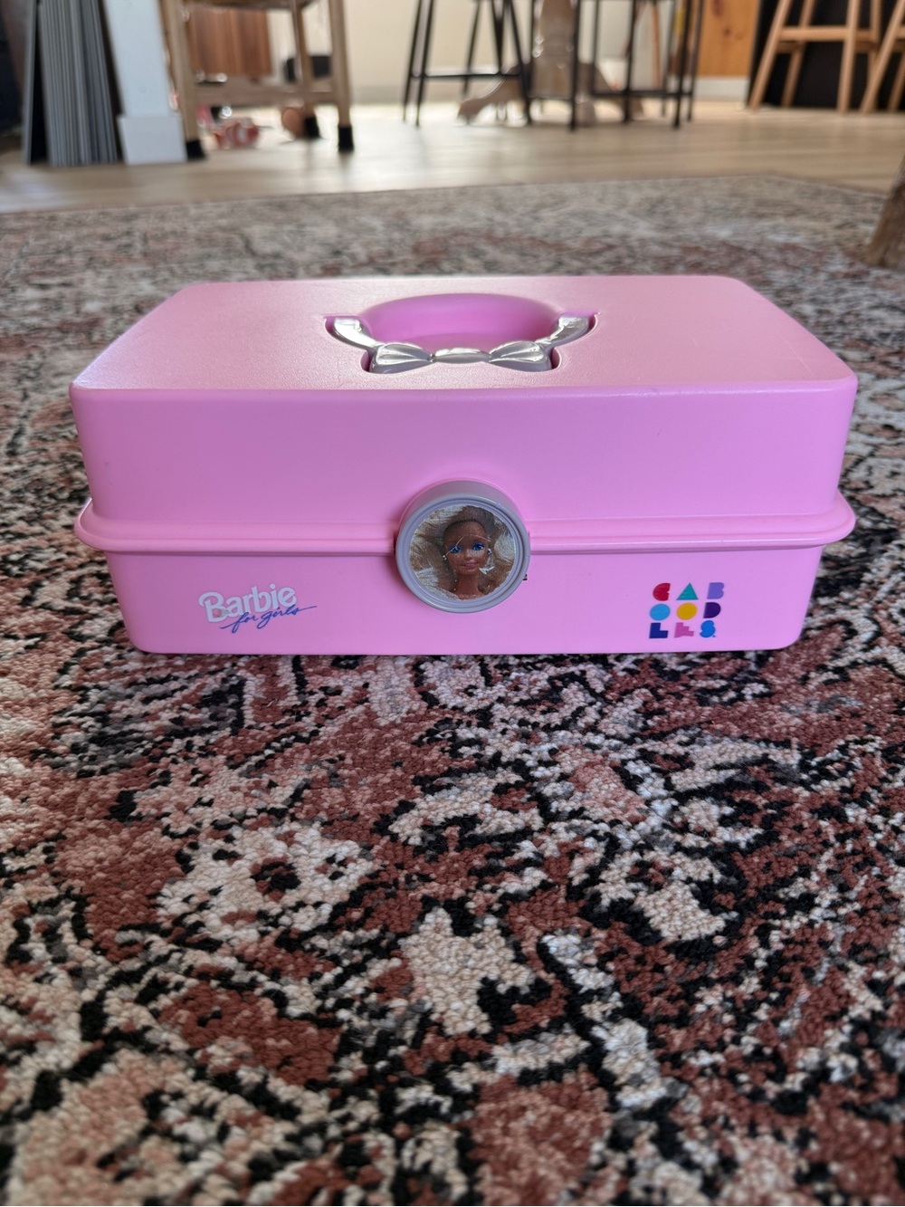Barbie Pink Playcase with Silver Bow Handle